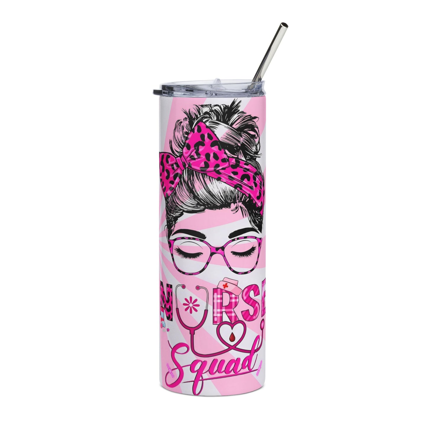Nurse Stainless Steel Tumbler — “I am a Nurse, What’s Your Superpower?” 20oz