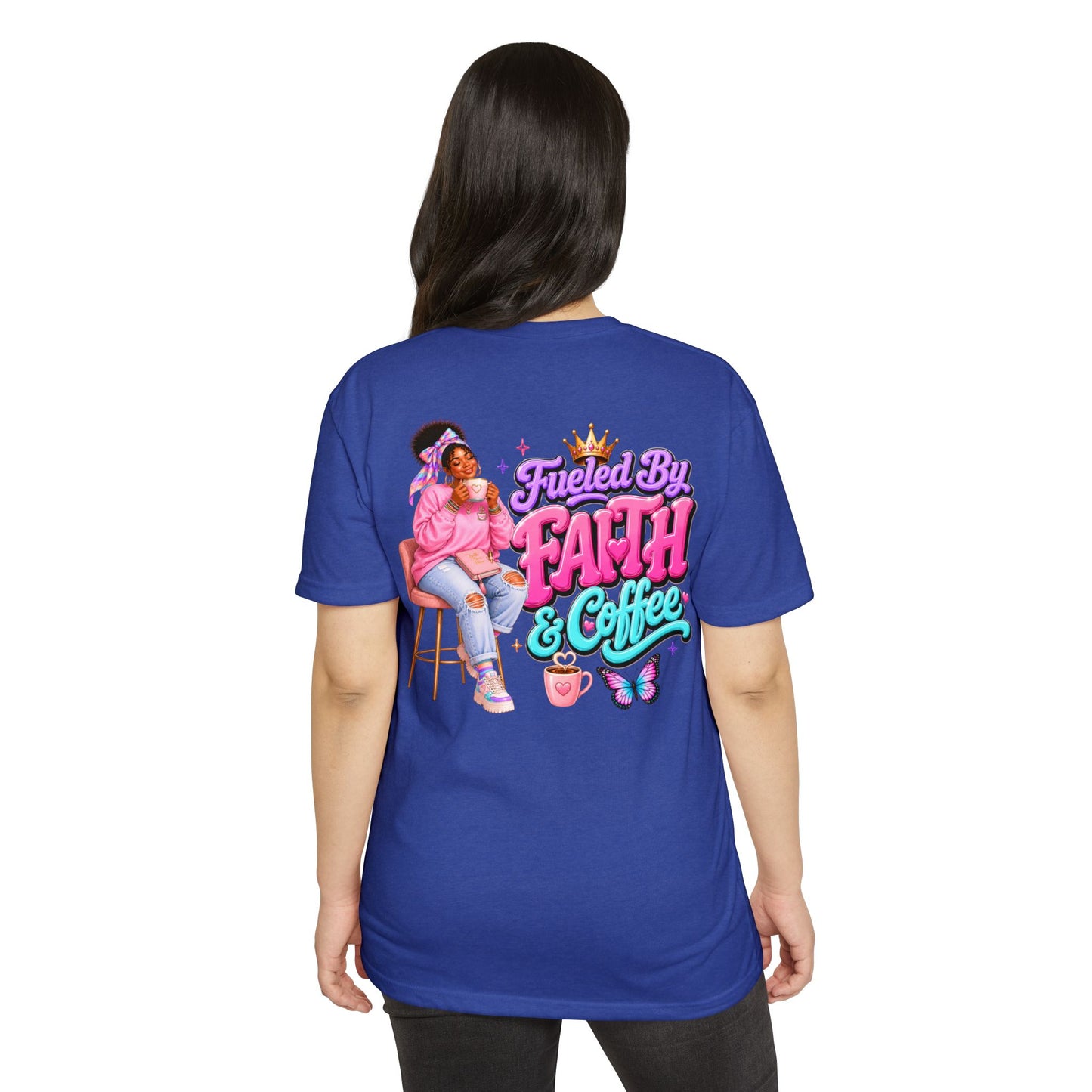 Fueled by Faith & Coffee T-Shirt — Christian Inspirational Graphic Tee