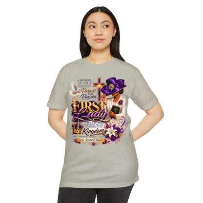 First Lady Christian T-Shirt – Faith, Prayer & Kingdom Woman Tee