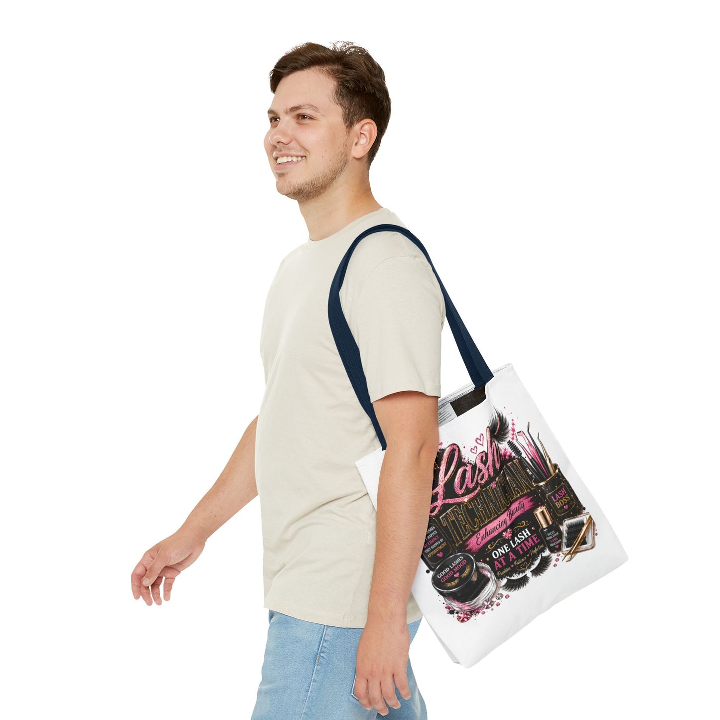 Lash Technician Tote Bag – 'One Lash at a Time' Beauty Cosmetics Canvas Tote