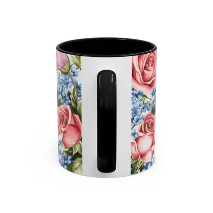 Mother's Day Butterfly Floral Coffee Mug – "Happy Mother's Day" Accent Mug (11/15 oz)