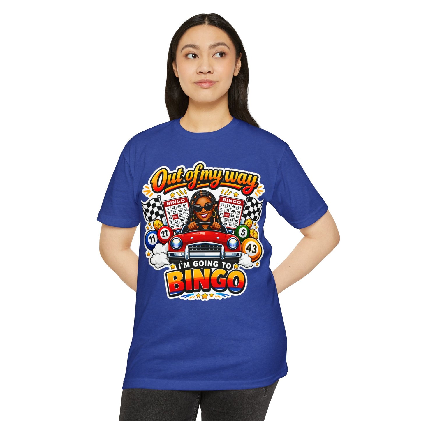 Bingo Driver T-Shirt — "Out of My Way I'm Going to Bingo" Retro Graphic Tee
