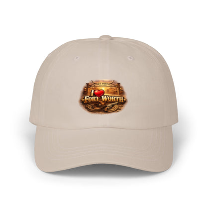 Fort Worth Western Dad Cap — I  Fort Worth Embroidered Baseball Hat