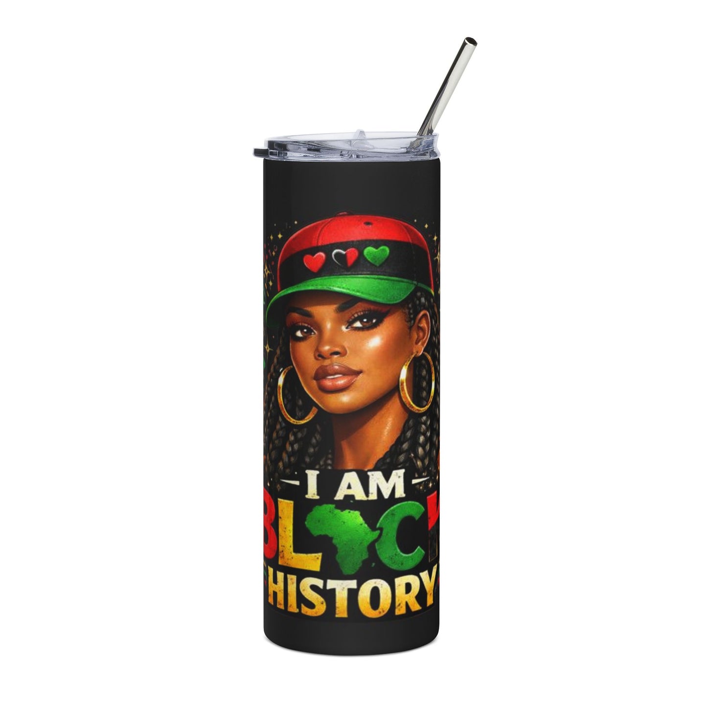 I Am Black History 20oz Stainless Steel Tumbler