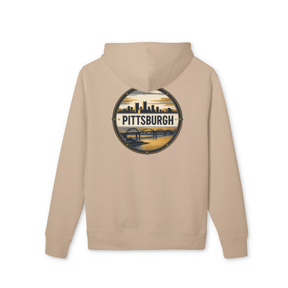 Pittsburgh Skyline Hoodie — Retro River City Logo