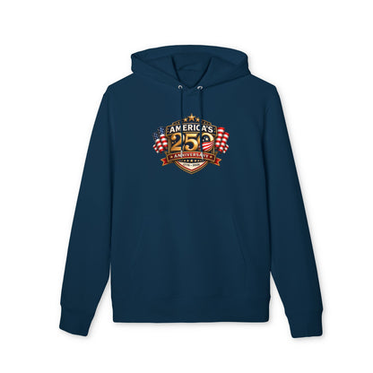 25th Anniversary America Logo Hoodie - Patriotic American Flag Crewneck