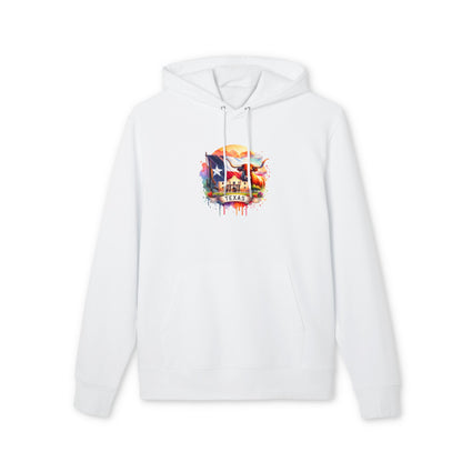 Texas Flag Skull Hoodie — Watercolor Lone Star Texas Pride Pullover