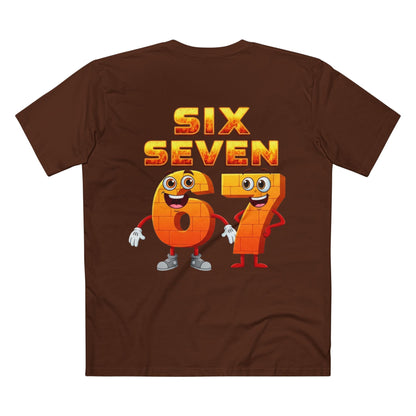 Six Seven 67 Cartoon Tee – Funny Number Graphic T-Shirt