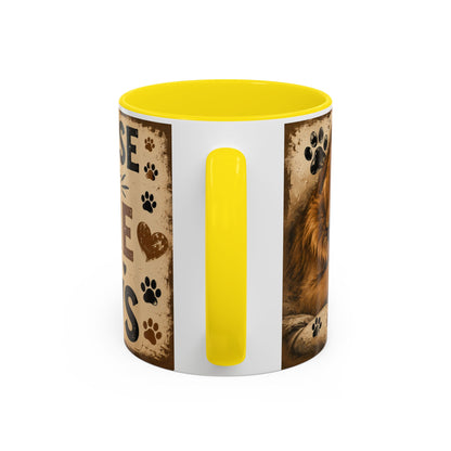 Coffee Mug – "A House Is Not A Home Without Paws" Pet Lover Accent Mug