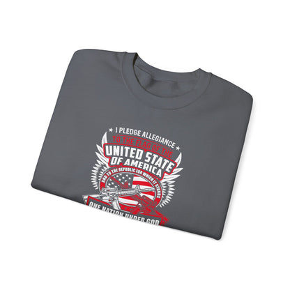 I Pledge Allegiance To the Flag of the of America The Reporlic for Which It Stands One Nation Under God Indivisible With Liberty and Justice for All Sweatshirt