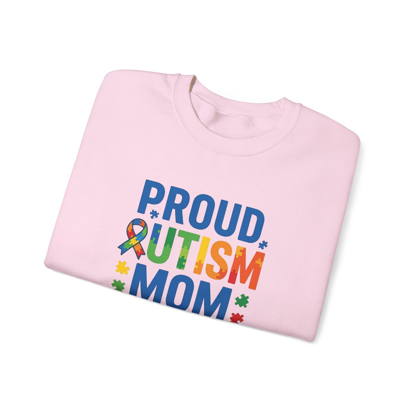 Proud Autism Mom Crewneck Sweatshirt