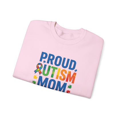 Proud Autism Mom Crewneck Sweatshirt
