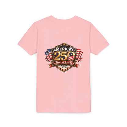 America's 250th Anniversary Youth Tee - Patriotic 1776–2026 Celebration Shirt