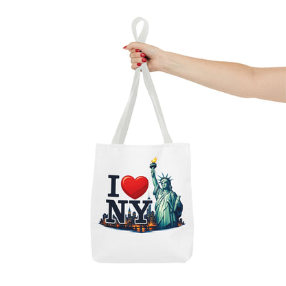 I  NY Statue of Liberty Tote Bag — New York City Souvenir Canvas Tote