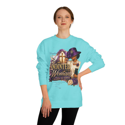 Anointed Woman Crewneck Sweatshirt — Called to Serve Gospel Graphic