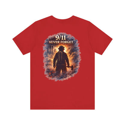 9/11 Never Forget Firefighter Tribute Tee