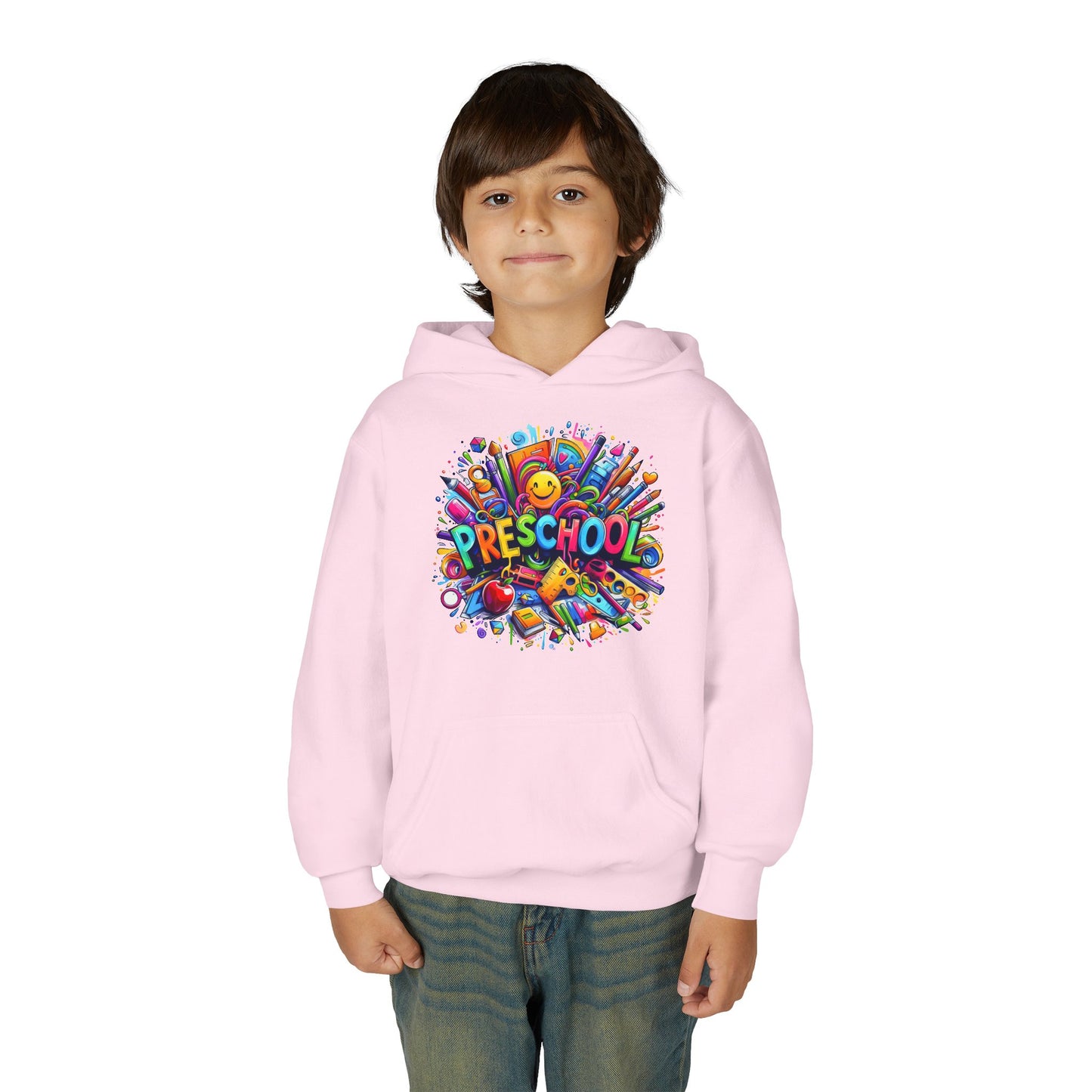 Preschool Kids Hoodie — Colorful Back-to-School Preschool Design