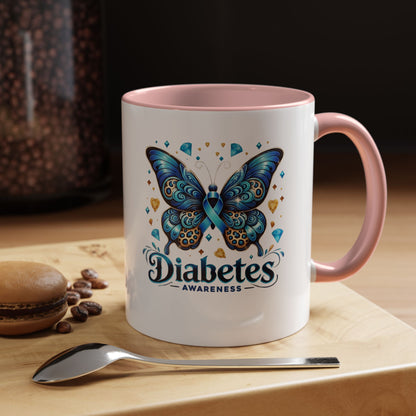 Diabetes Awareness Butterfly Coffee Mug (11/15oz)