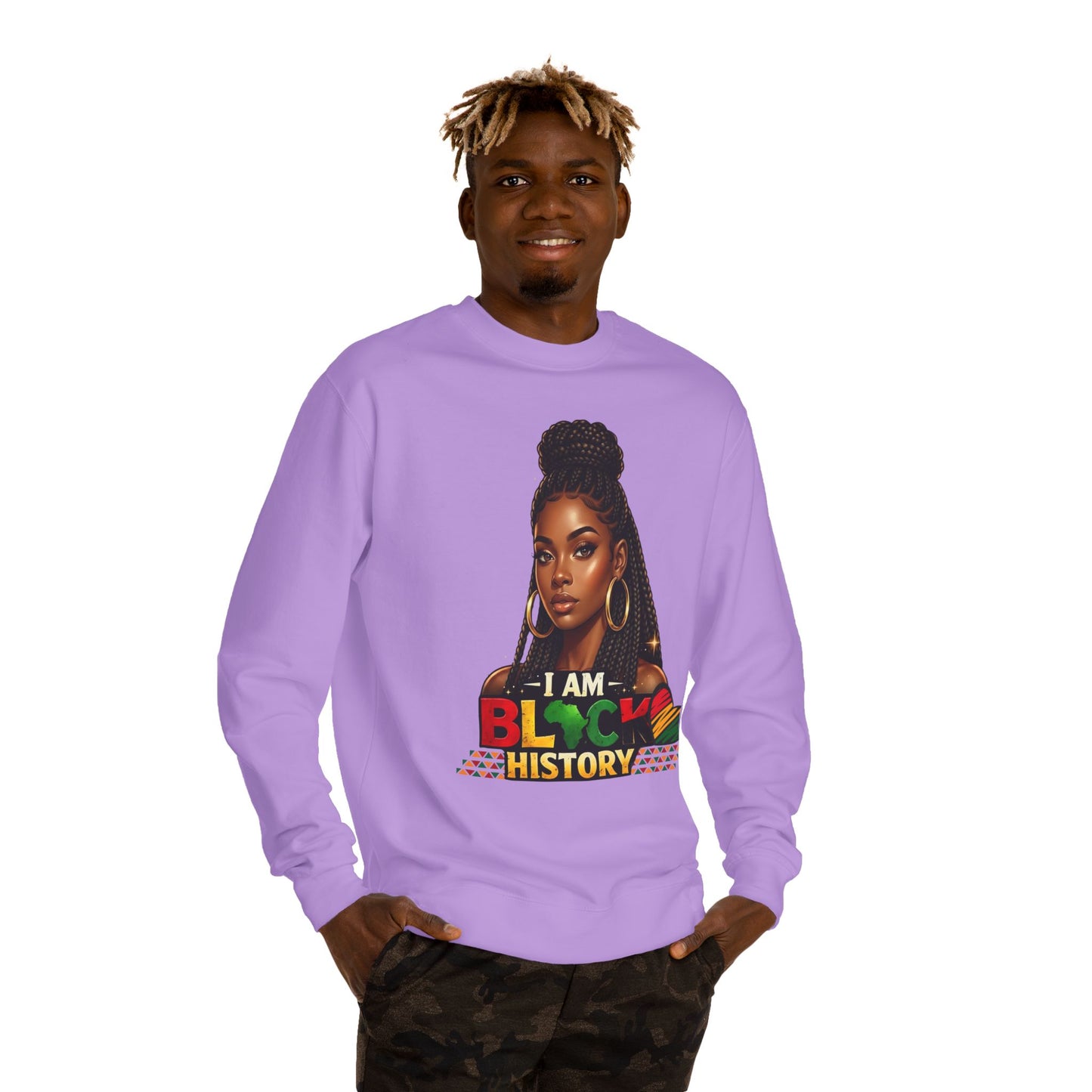 I Am Black History Sweatshirt — Afrocentric Black History Month Crewneck