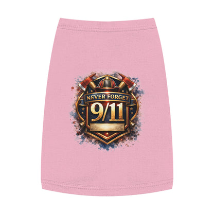 Pet Tank Top - "Never Forget 9/11" Memorial Dog Shirt