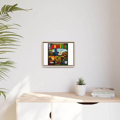 Juneteenth Comic Art Canvas - Framed Matte Wall Decor