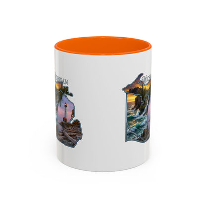 Michigan Lighthouse Coffee Mug — Scenic Great Lakes Accent Mug (11/15oz)