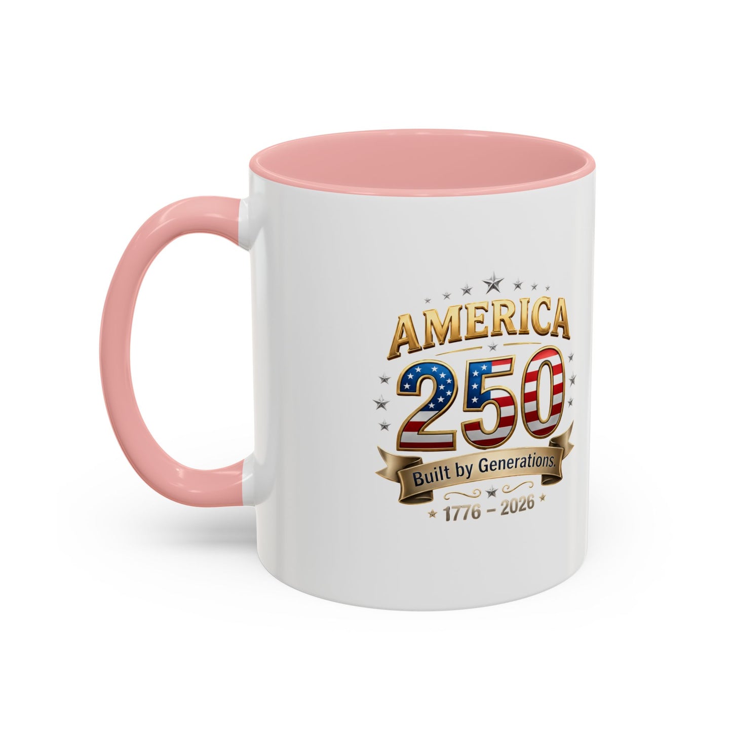 America 250 Coffee Mug — Patriotic 1776–2026 Anniversary Accent Mug