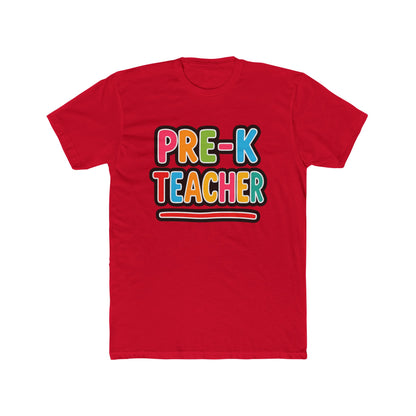 Pre-K Teacher T-Shirt — Colorful Retro Kids Classroom Tee