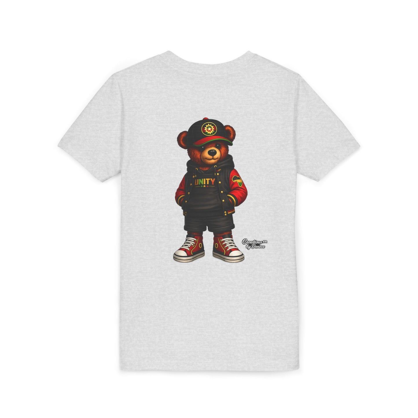 Youth Tee — 'Unity' Streetwear Teddy Bear Graphic Shirt