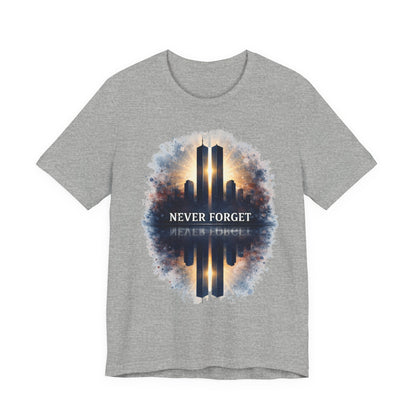 9/11 Never Forget Tee — World Trade Center Memorial Shirt