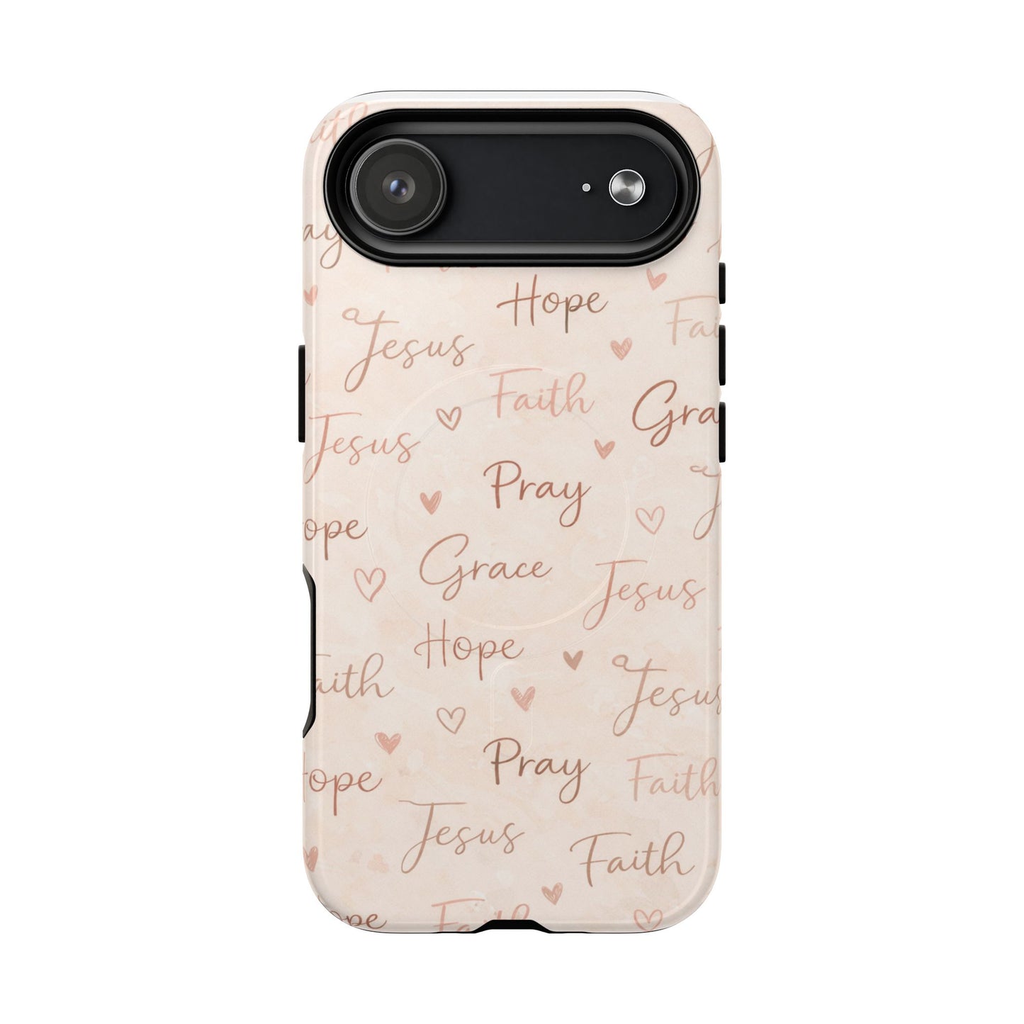 Christian Words Tough Magnetic Phone Case — Hope Pray Grace Jesus Faith