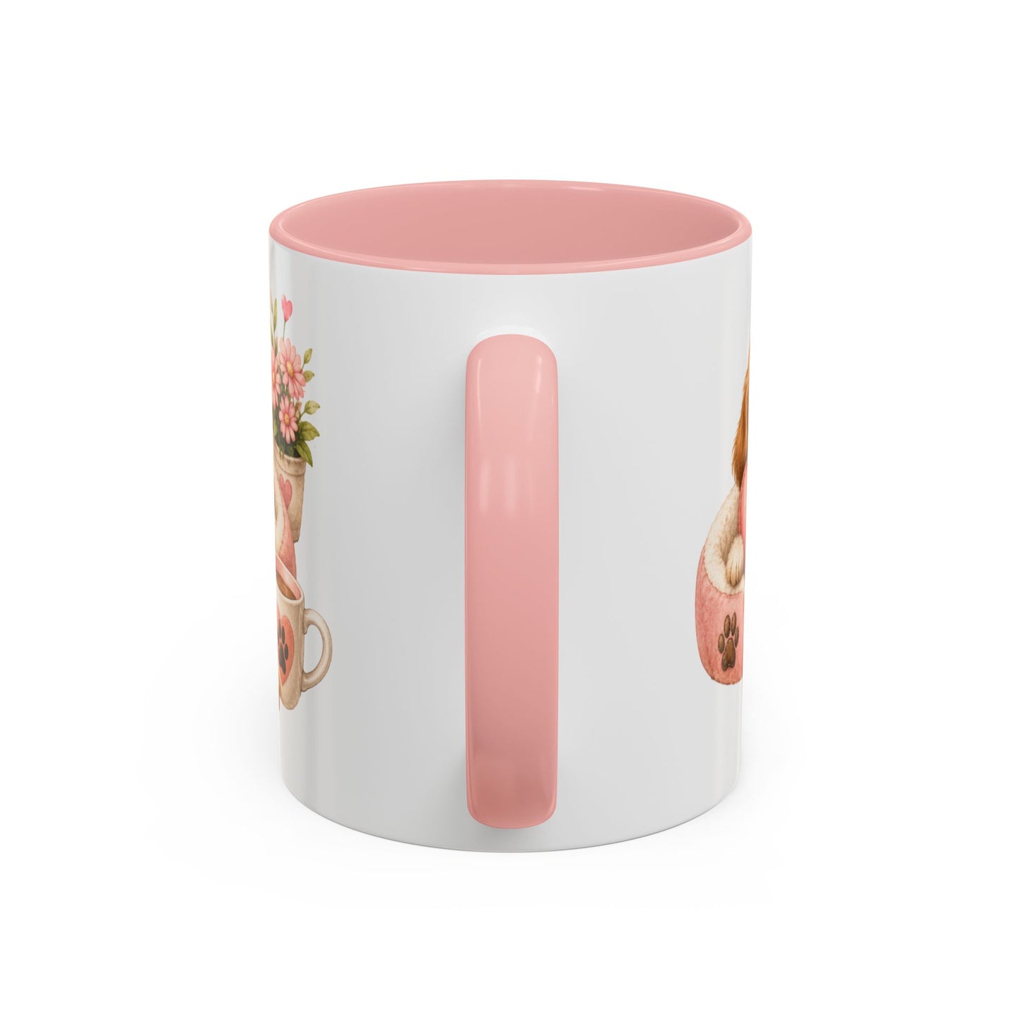 Puppy Love Coffee Mug — Cute Dog Heart Accent Mug (11/15oz)