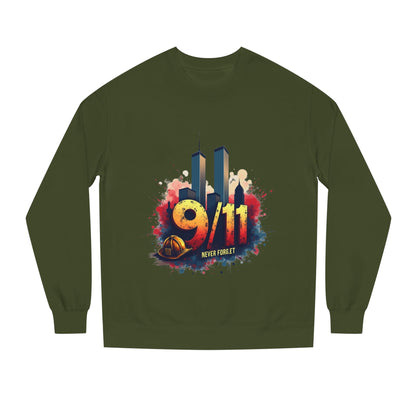 9/11 Tribute Sweatshirt - Never Forget Twin Towers Memorial Crewneck