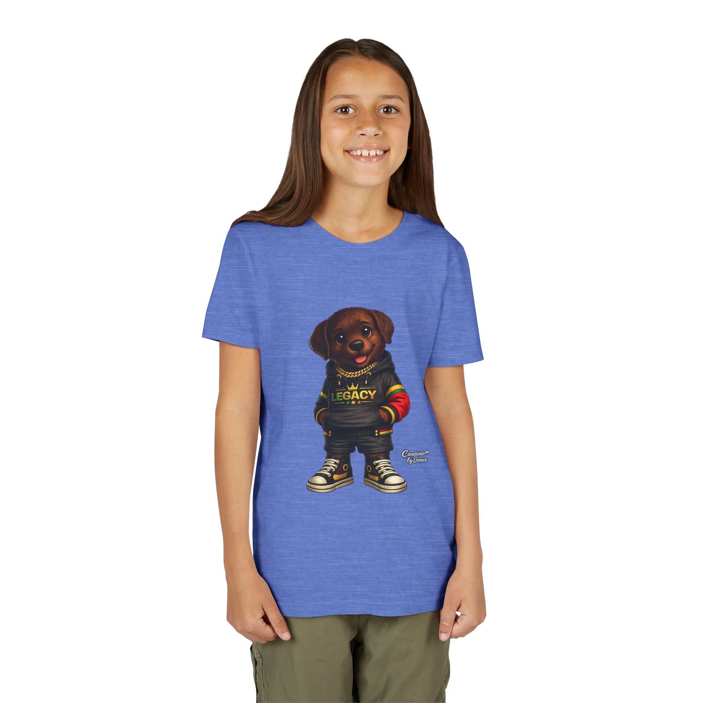 Youth Dog Tee — 'Legacy' Streetwear Puppy Graphic Shirt