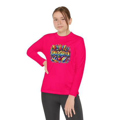 Kindergarten Crayons Youth Long Sleeve Tee