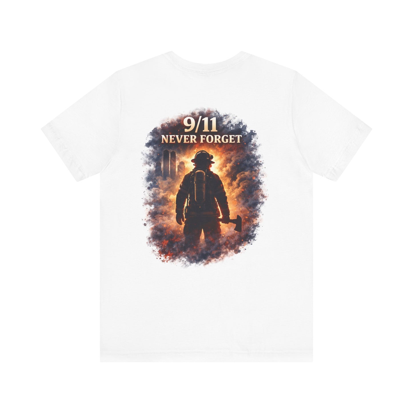 9/11 Never Forget Firefighter Tribute Tee