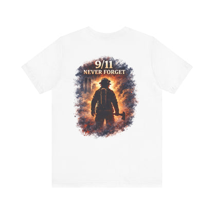 9/11 Never Forget Firefighter Tribute Tee