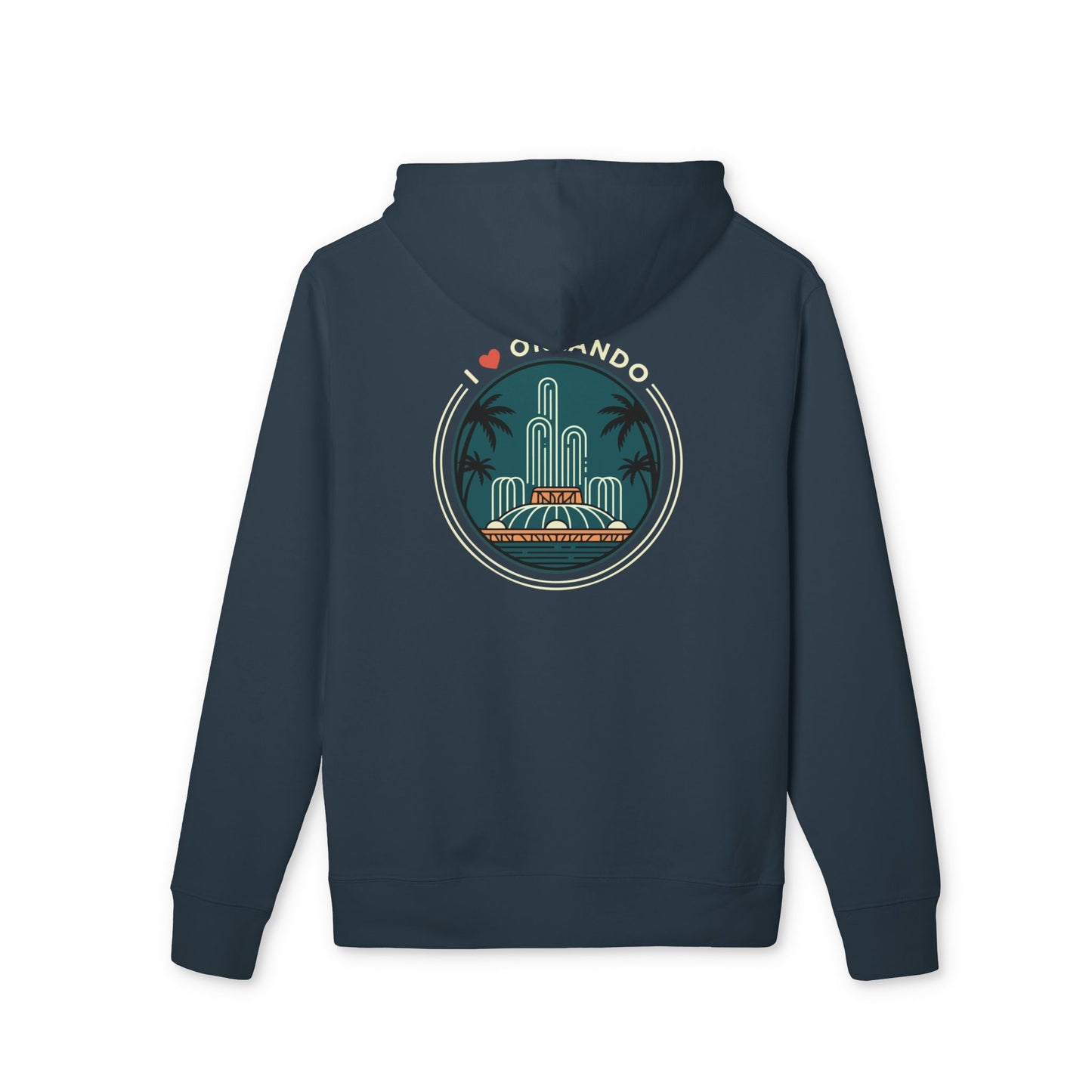 Orlando Retro Skyline Hoodie — I  Orlando Graphic Pullover
