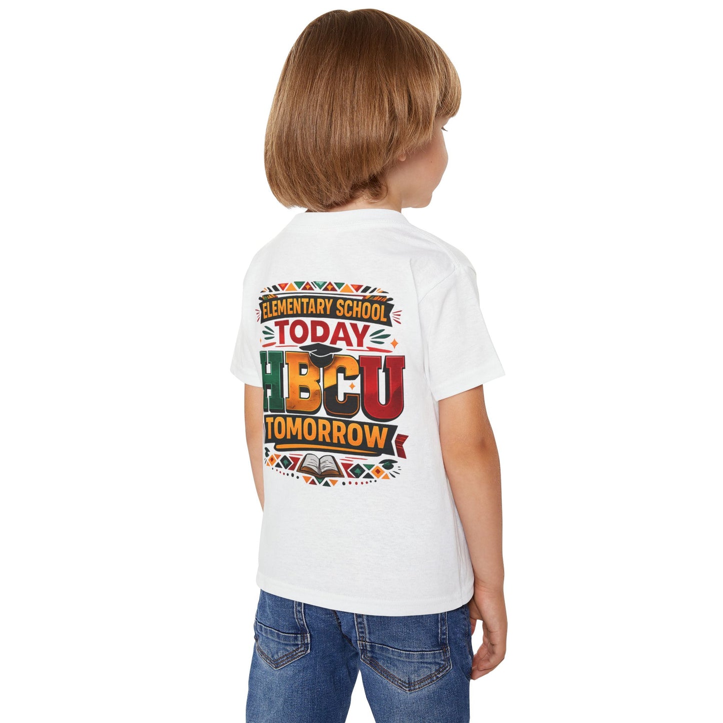 Toddler T‑Shirt — "Elementary School Today, HBCU Tomorrow" Colorful Pride