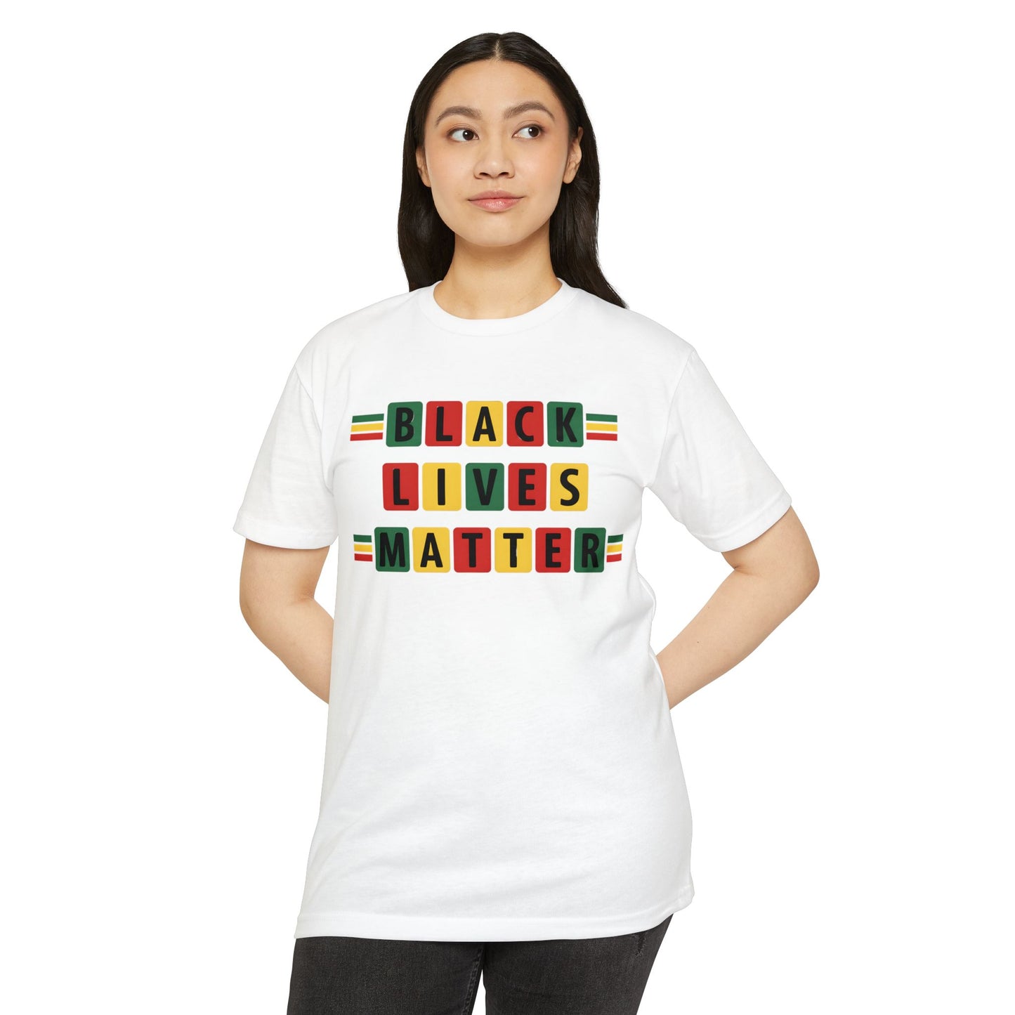 Black Lives Matter T‑Shirt - Pan-African Block Letter Tee