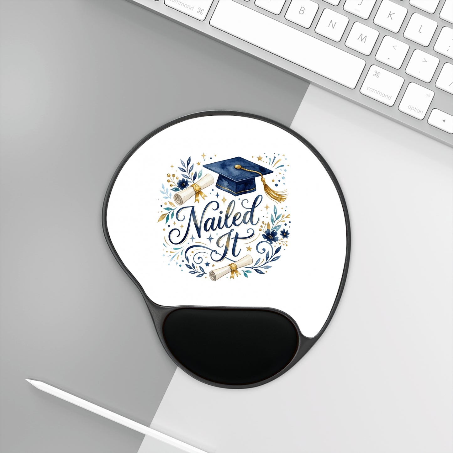 Graduation 'Nailed It' Mouse Pad with Wrist Rest