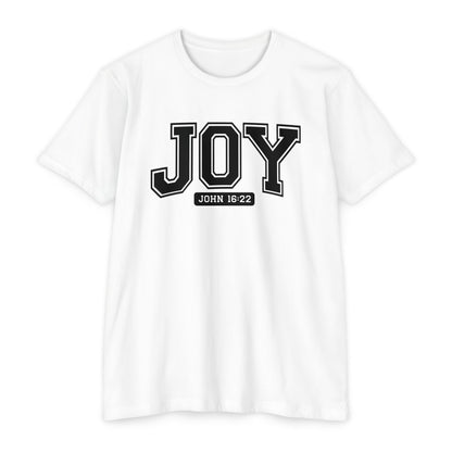 Joy T-Shirt – Christian Scripture John 16:22 College-Style Tee