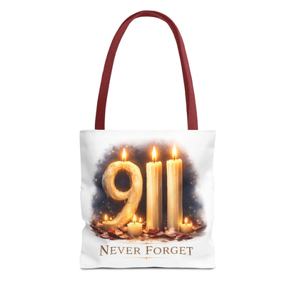 9/11 Never Forget Memorial Tote Bag