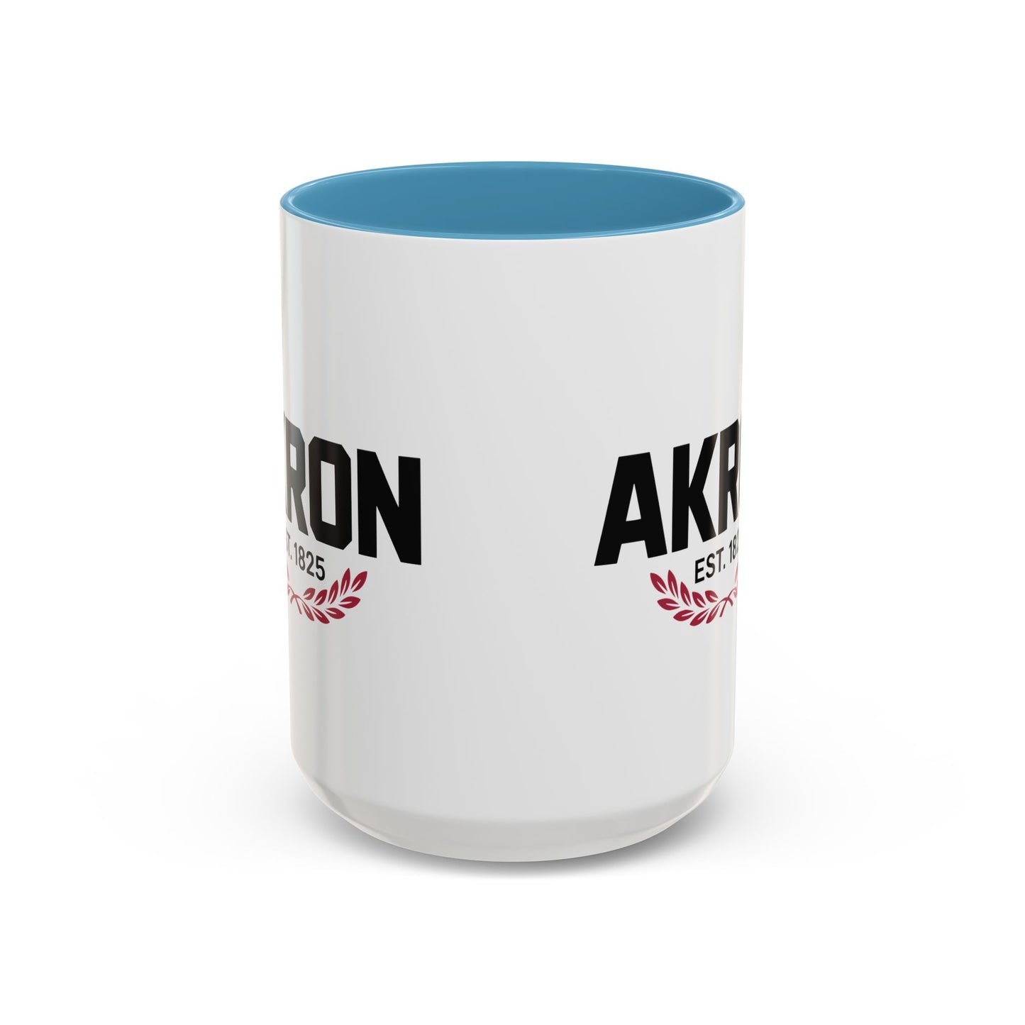 Akron Est. 1825 Accent Coffee Mug — Vintage City Pride Ceramic Mug