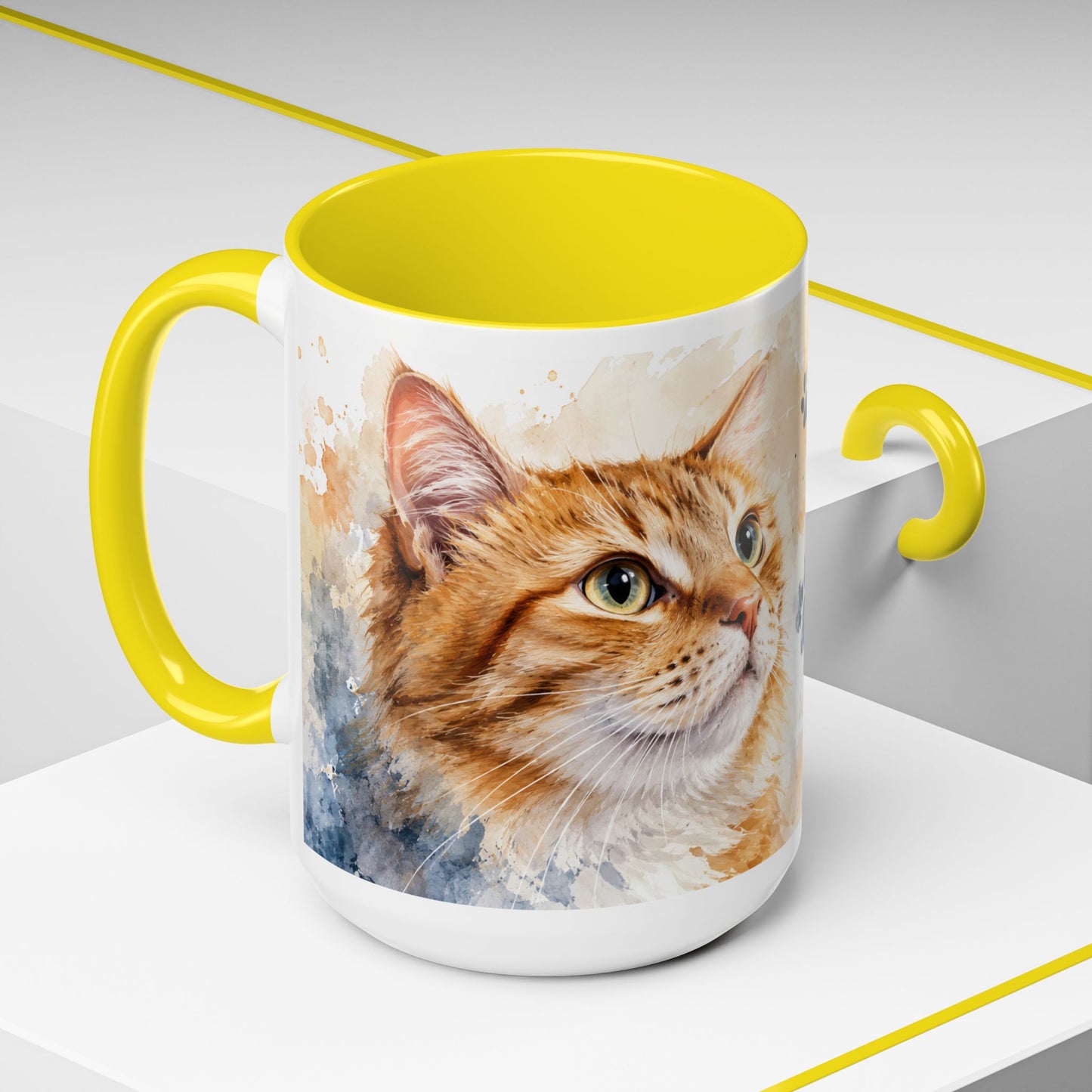 Cat Lover Coffee Mug — “A House Is Not A Home Without A Cat” Accent Mug (11/15oz)