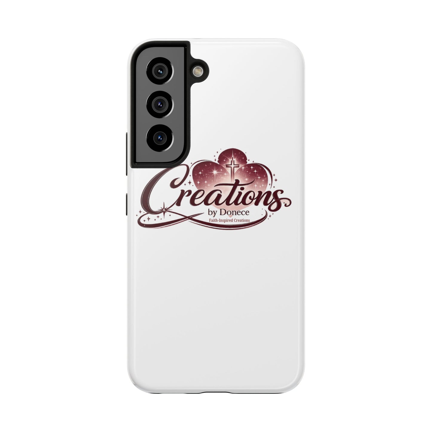 Tough Phone Case — "Creations by Donece" Logo Protective Phone Cover