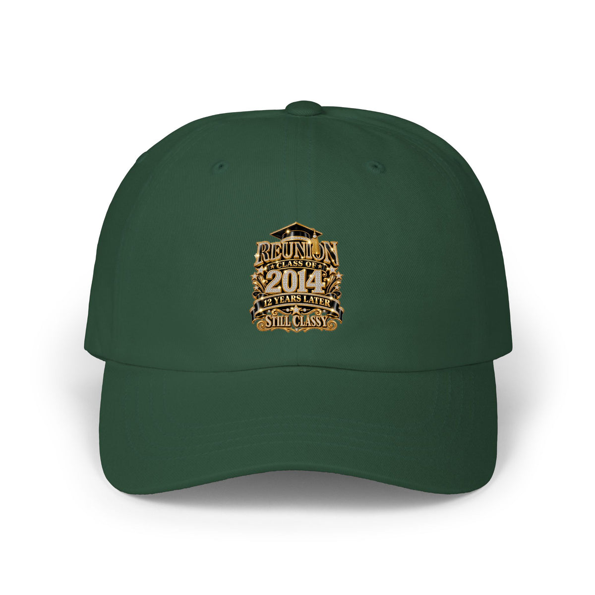 Embroidered 2014 Reunion Dad Cap — Vintage Class Badge Baseball Hat