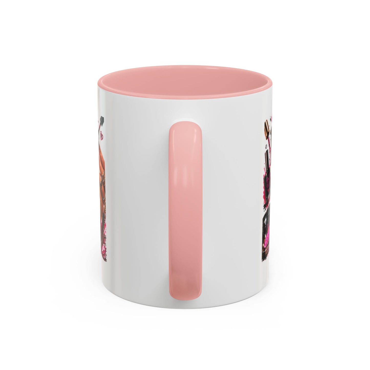Nails Speak Louder Than Words Accent Coffee Mug — Pink Manicure Beauty Gift (11/15oz)