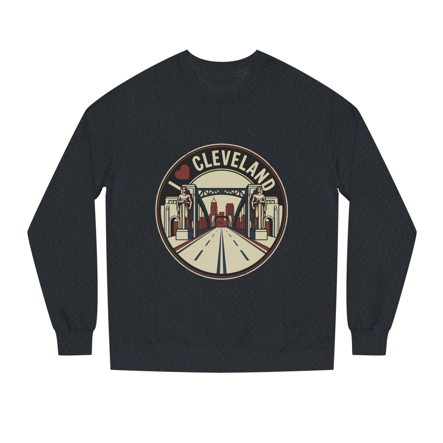 Cleveland Skyline Sweatshirt — I  Cleveland Retro City Crewneck