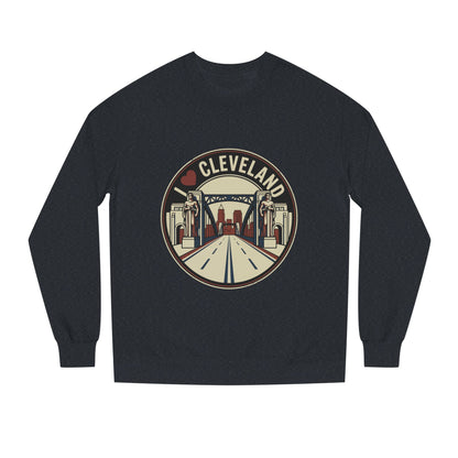 Cleveland Skyline Sweatshirt — I  Cleveland Retro City Crewneck